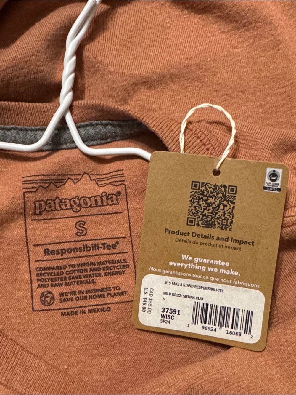 Patagonia Men's Rust-Brown Small - Picture 5 of 6